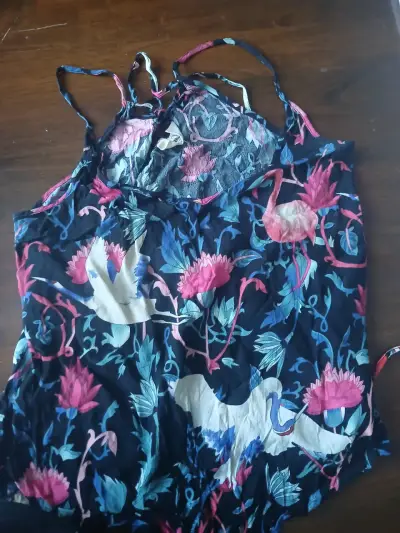 Blusa de tirantes  estampado talla M americanino - miniatura 1