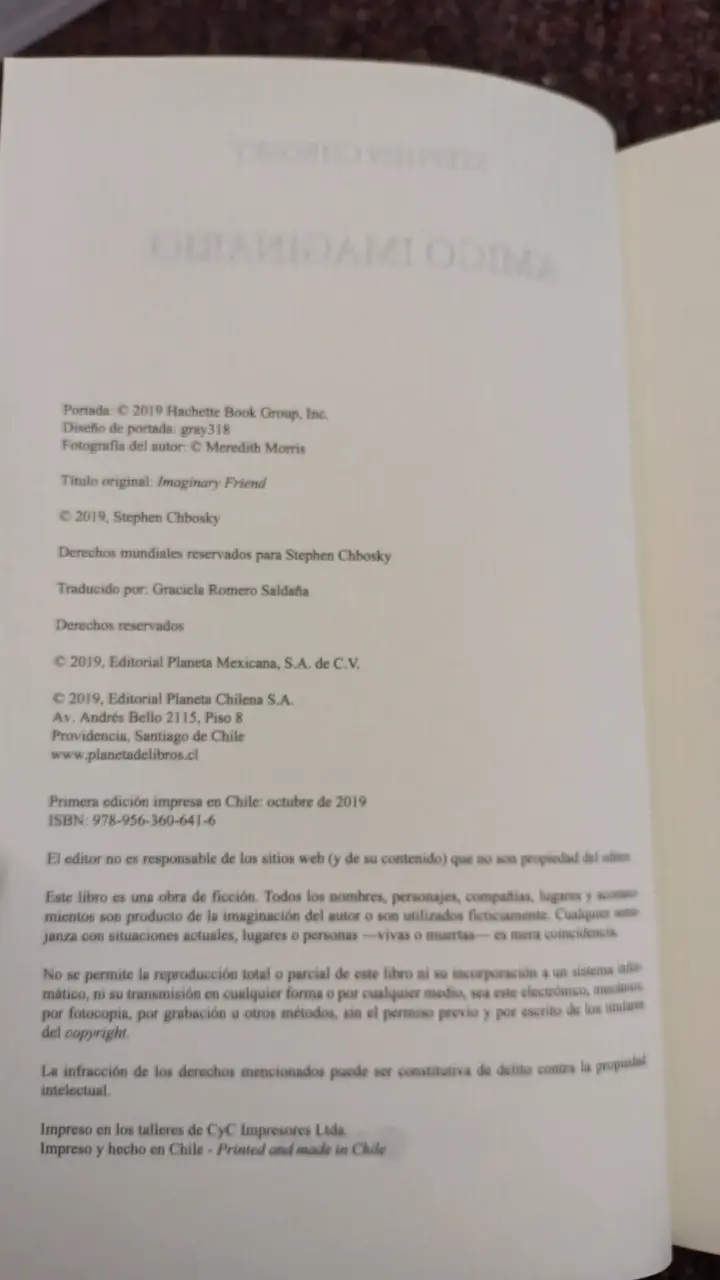 Libro 'Amigo Imaginario' de Stephen Chbosky - 3