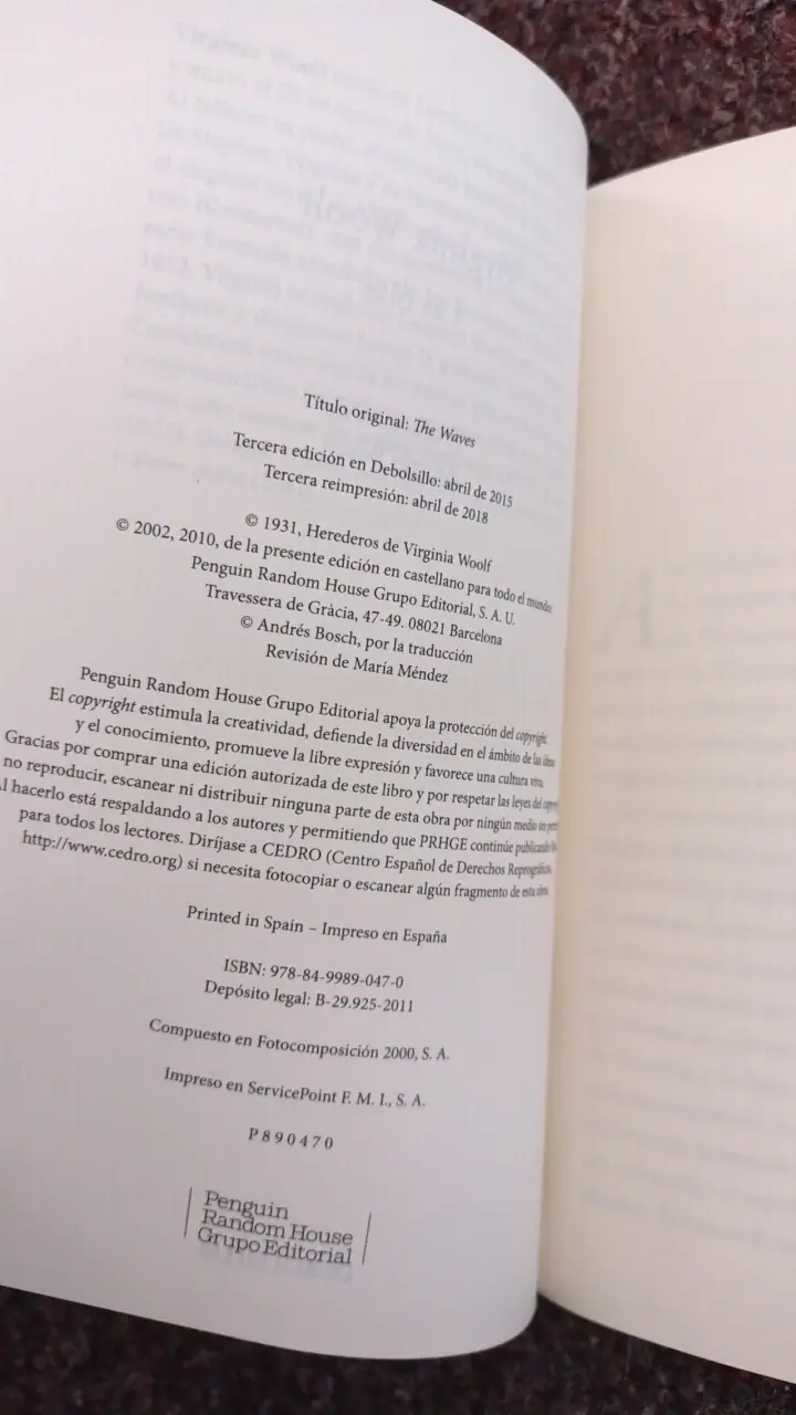 Libro 'Las olas' de Virginia Woolf - 4