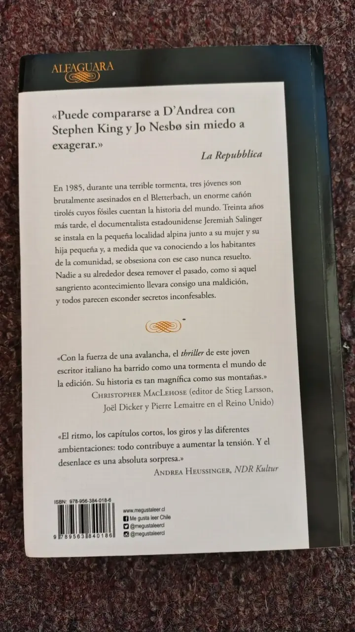 Libro 'La sustancia del mal' de Luca D'Andrea - 2