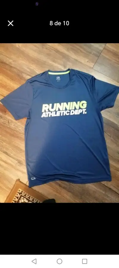 Polera deportiva naranja con diseño gráfico - miniatura 6