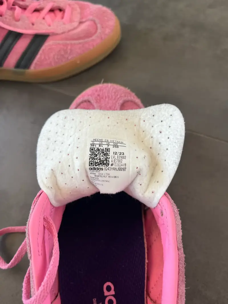 Zapatillas Adidas Gazelle rosas de gamuza - 3