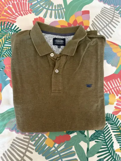 Polera polo Ferouch verde oliva XL - miniatura 1