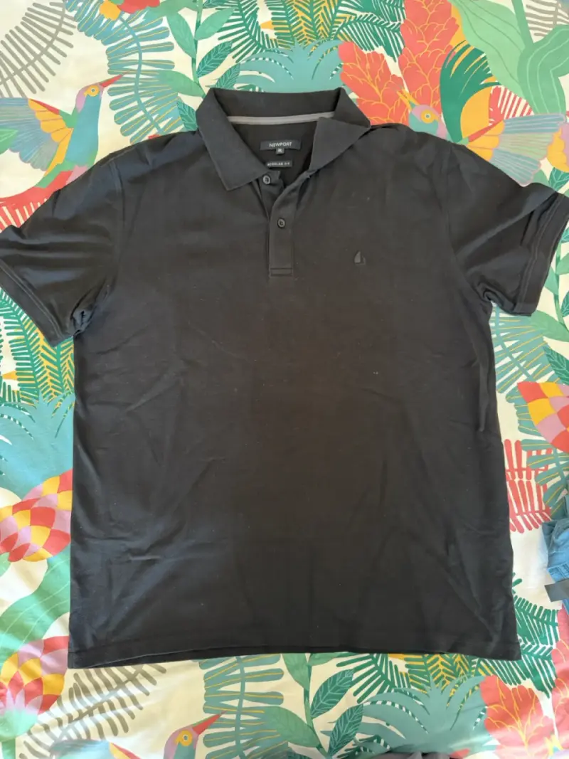 Polera polo negra Newport XL - 2