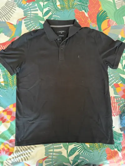 Polera polo negra Newport XL - miniatura 2