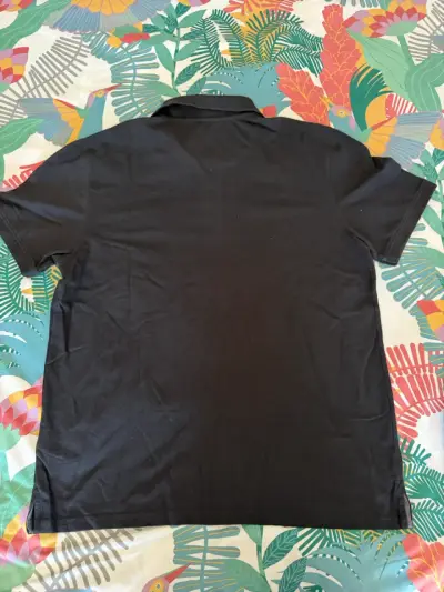 Polera polo negra Newport XL - miniatura 3
