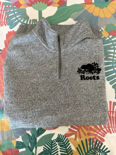 Chaleco gris con cierre Roots - miniatura 1