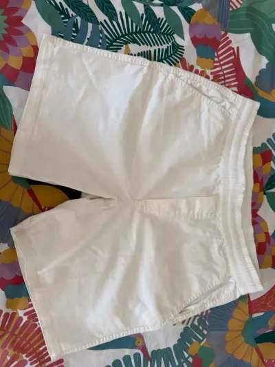 Bermudas blancas de algodón para hombre Talla L - miniatura 2