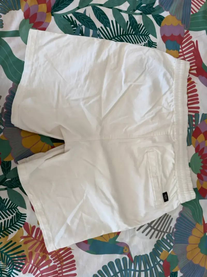 Bermudas blancas de algodón para hombre Talla L - 3