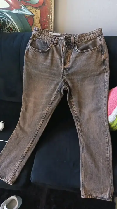 Jeans Zara gris desgastado para hombre - miniatura 1