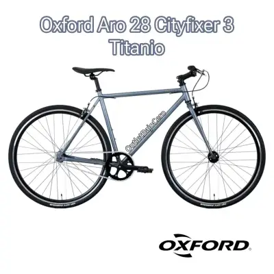 Bicicleta Oxford Aro 28 Cityfixer 3 Titanio - miniatura 1