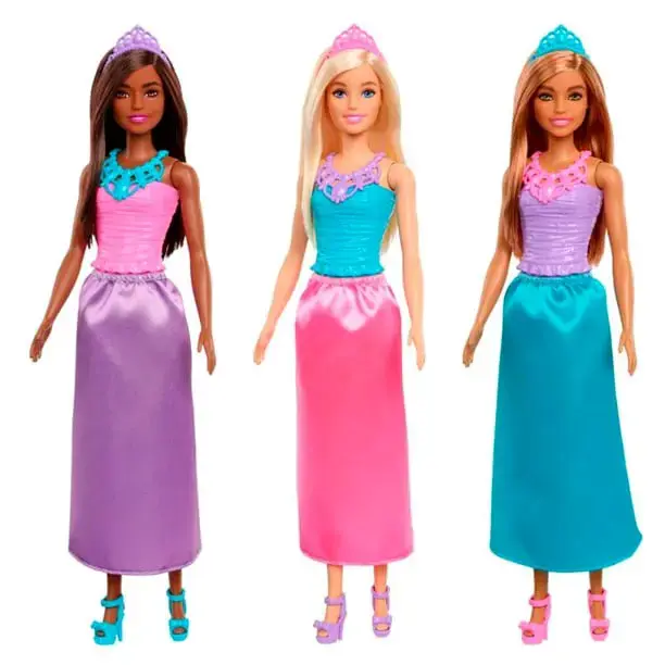 Muñecas Barbie Princesa con Vestido Largo - 2