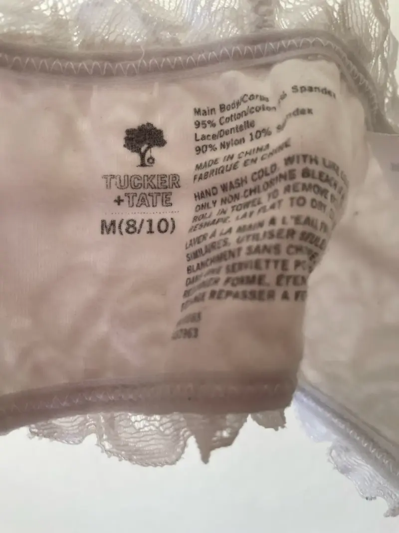 Top de encaje blanco para niña - 2