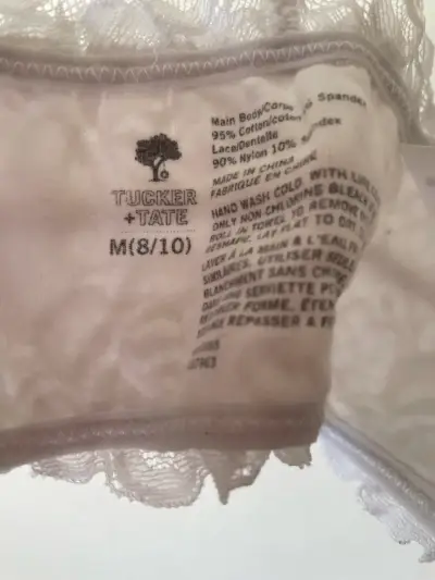 Top de encaje blanco para niña - miniatura 2