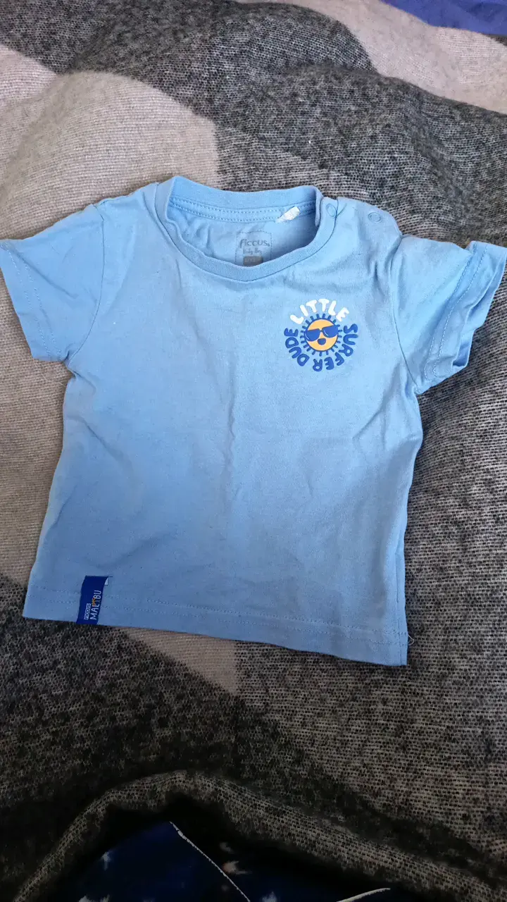 Polera azul para niño Little Surfer - 1