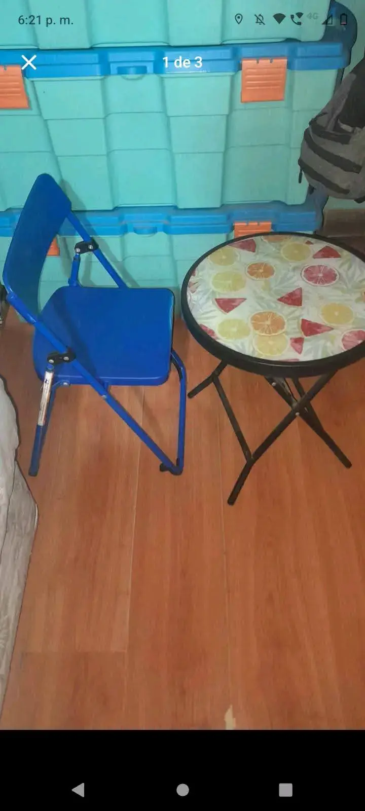 Set de silla y mesa plegables