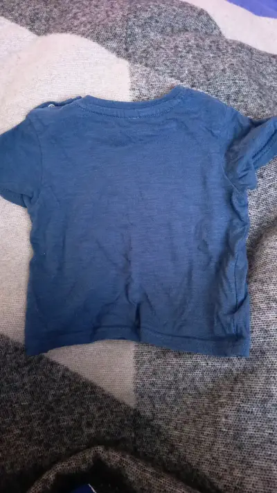 Polera azul para bebé con diseño 'Guau' - miniatura 2