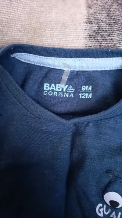 Polera azul para bebé con diseño 'Guau' - miniatura 3
