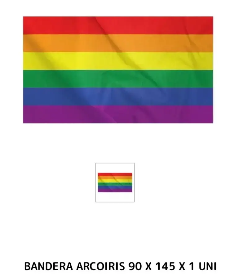 Bandera arcoíris 90x145 cm - 1