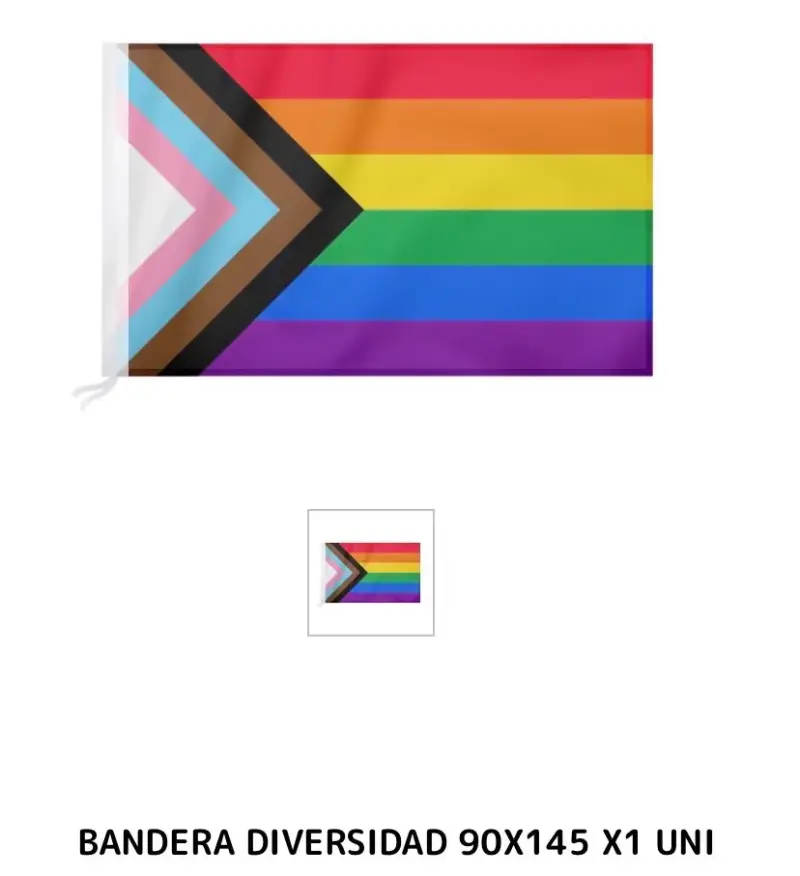Bandera arcoíris 90x145 cm - 2