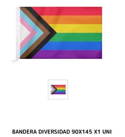 Bandera arcoíris 90x145 cm - miniatura 2