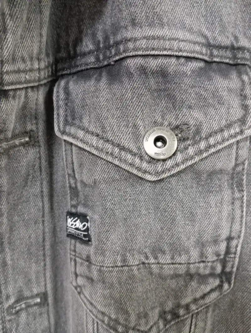 Chaqueta de mezclilla gris Mossimo - 3