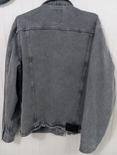 Chaqueta de mezclilla gris Mossimo - miniatura 4