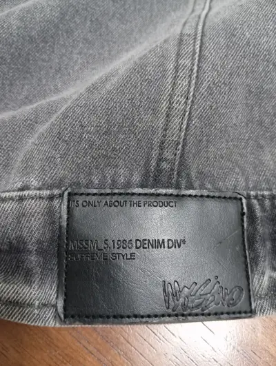 Chaqueta de mezclilla gris Mossimo - miniatura 5