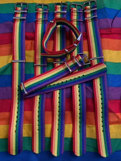 Pulsera tipo Correa de arcoíris ajustables - miniatura 1