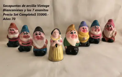 Set de sacapuntas vintage Blancanieves y enanitos - miniatura 1