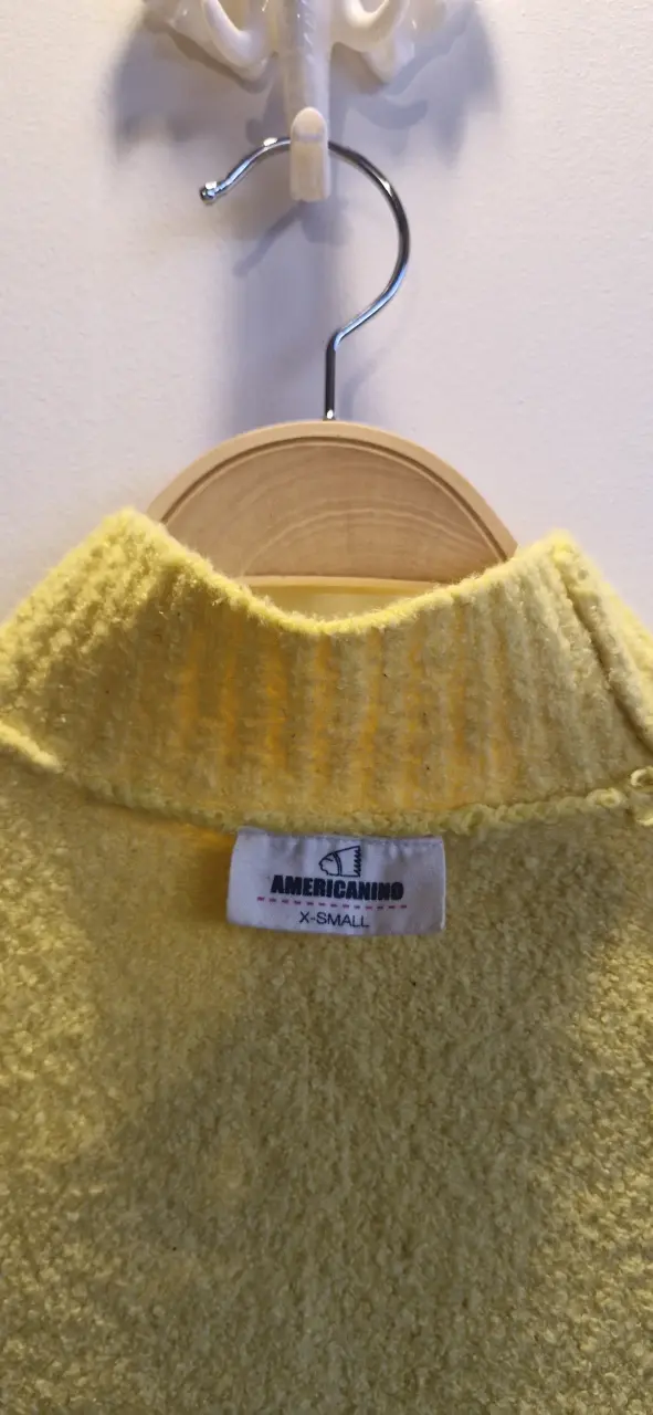 Suéter Americanino amarillo de lana para mujer - 2