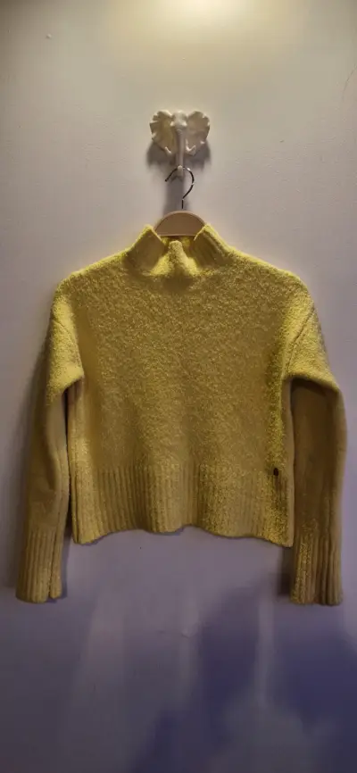 Suéter Americanino amarillo de lana para mujer - miniatura 3