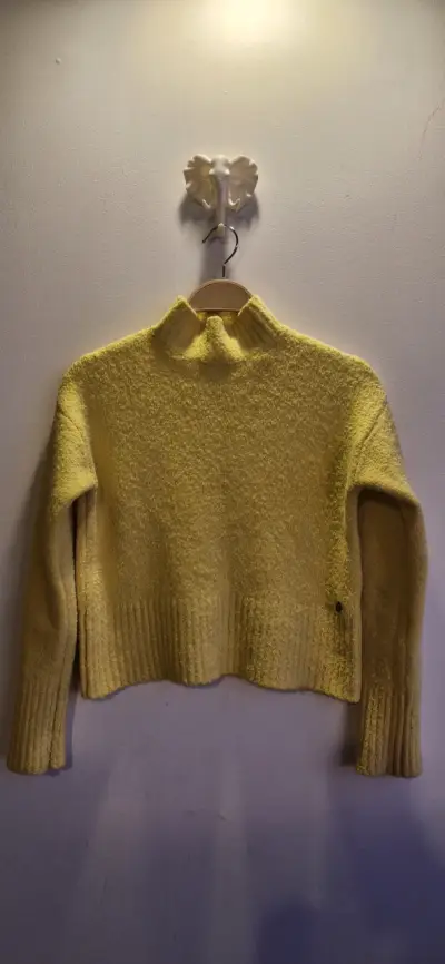 Suéter Americanino amarillo de lana para mujer - miniatura 4