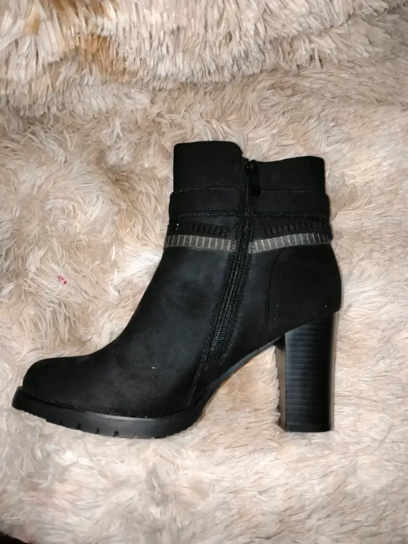 Botines negros de tacón alto - 2