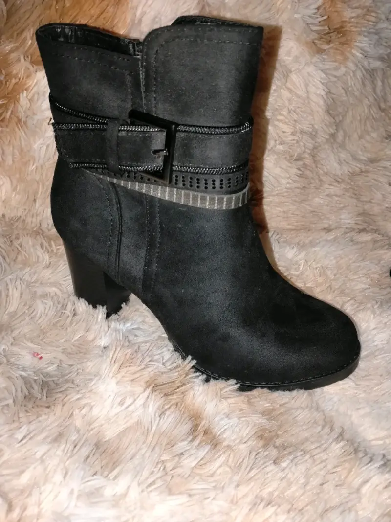Botines negros de tacón alto - 3