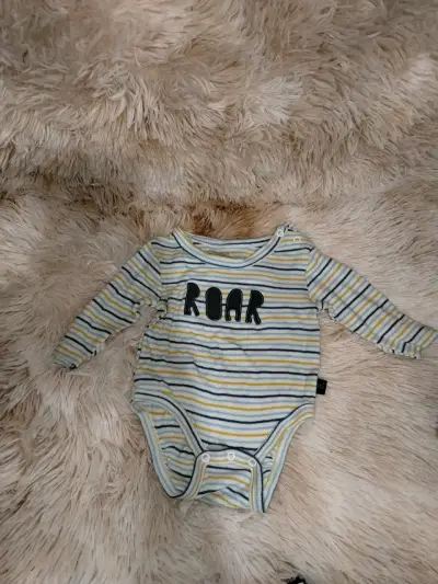Body de bebé a rayas 'Roar' - miniatura 2