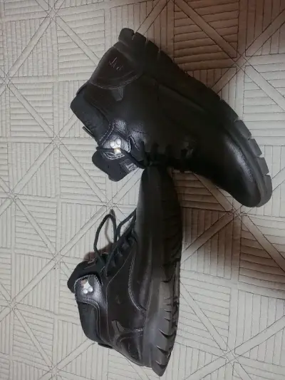 Botas de cuero CAT negras - miniatura 4