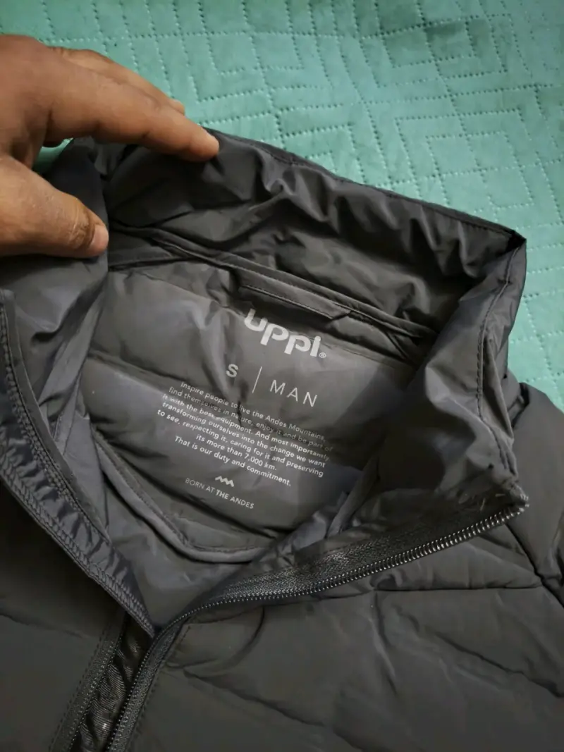 Chaqueta acolchada negra Uppii para hombre - 2