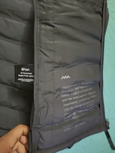 Chaqueta acolchada negra Uppii para hombre - miniatura 4