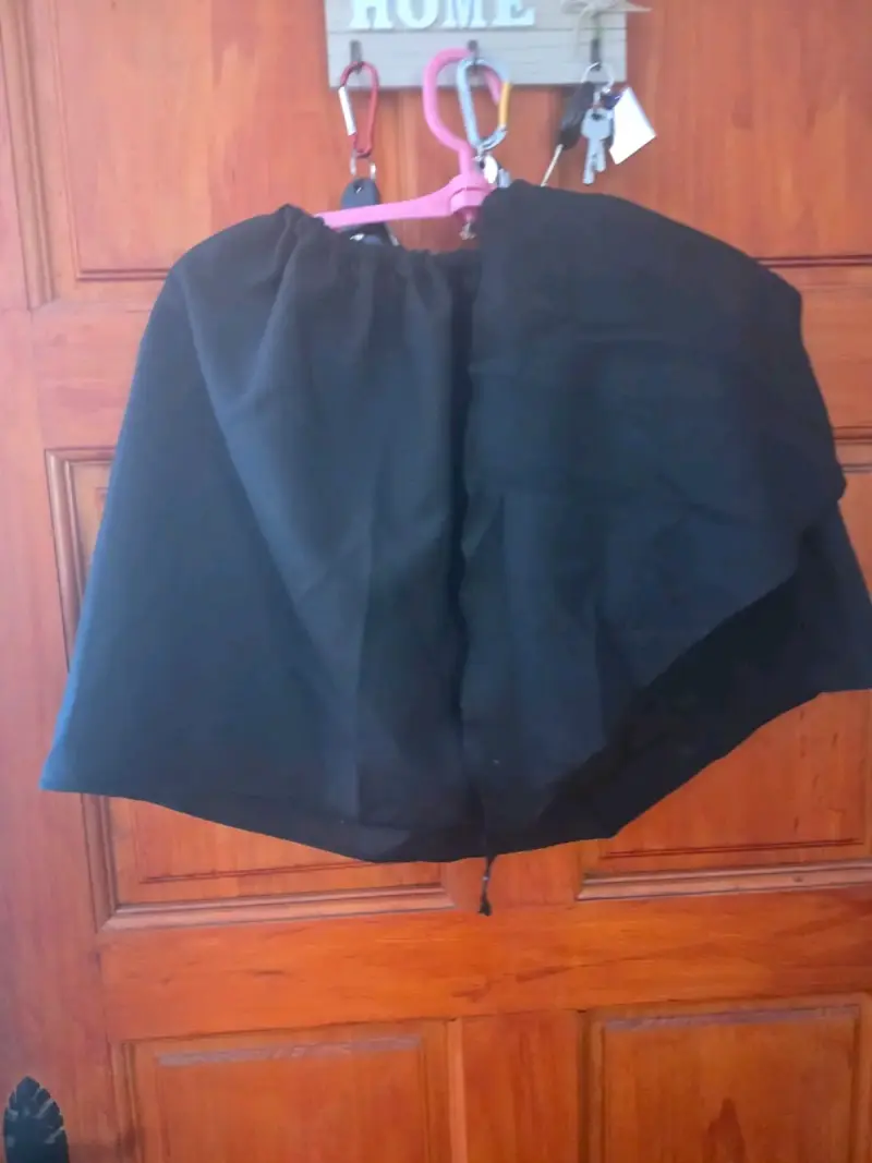 Falda azul con detalles bordados - 2