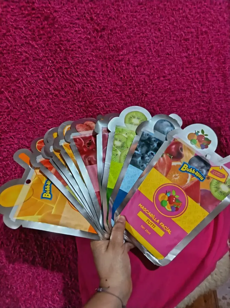 Set de mascarillas faciales de frutas Bubbaluu