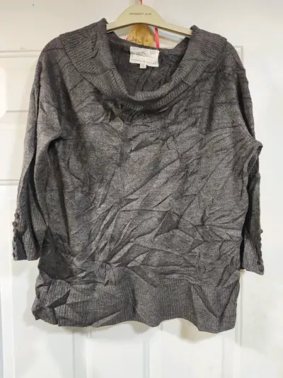Suéter gris con cuello alto Debra Morgan - miniatura 1
