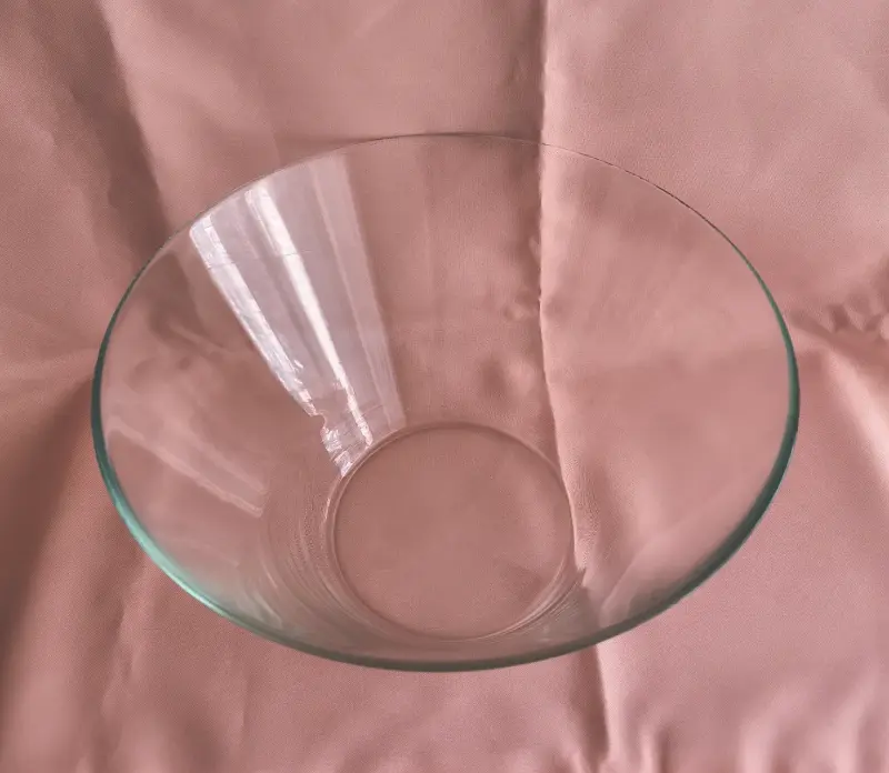 Bowl o fuente de vidrio transparente elegante - 5