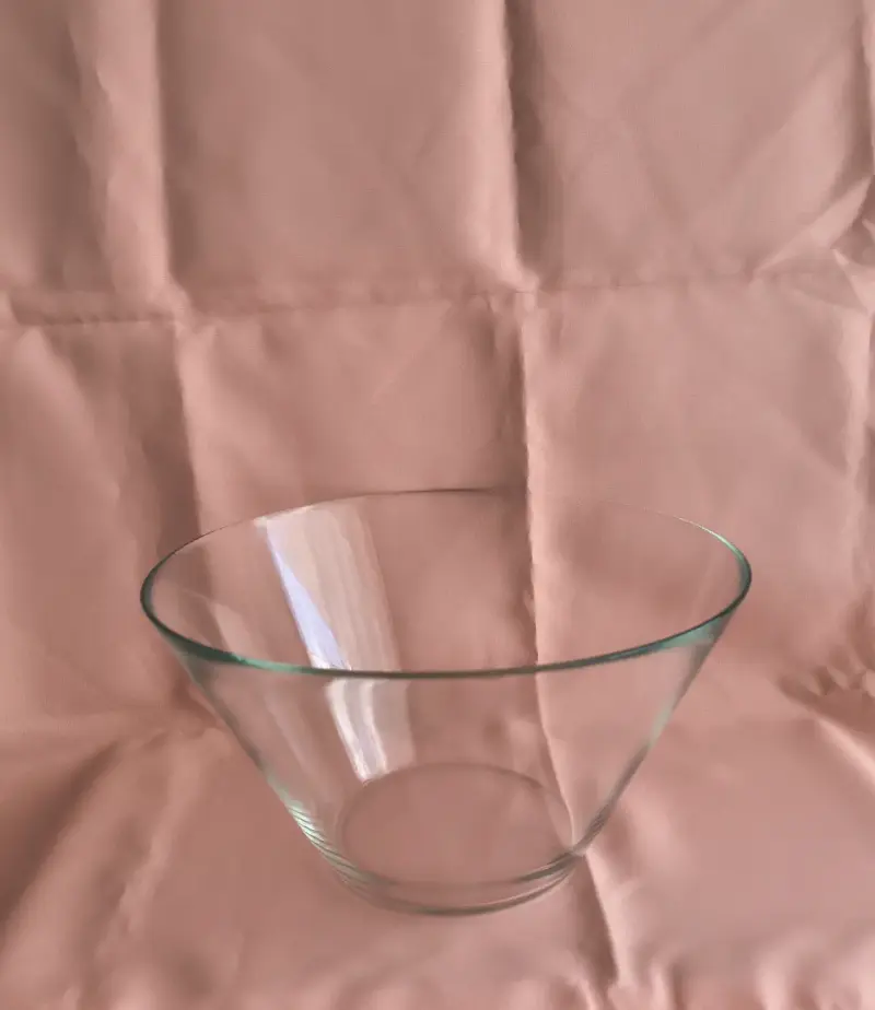 Bowl o fuente de vidrio transparente elegante - 6