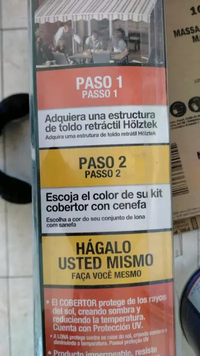 Kit cobertor y cenefa para toldo retráctil Hölztek - miniatura 4
