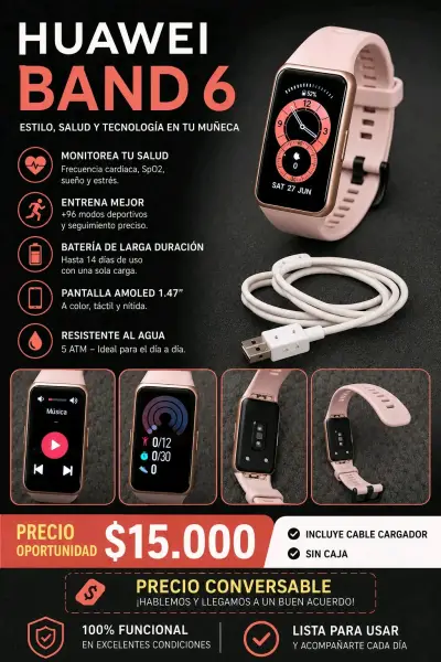 Huawei Band 6 Smartwatch Rosa - miniatura 1