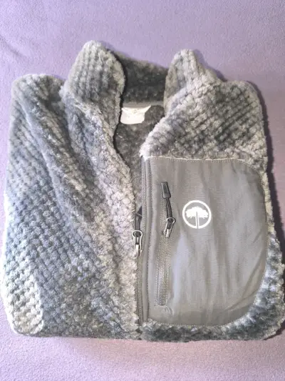 Polar gris con bolsillo extra suave llaima - miniatura 1