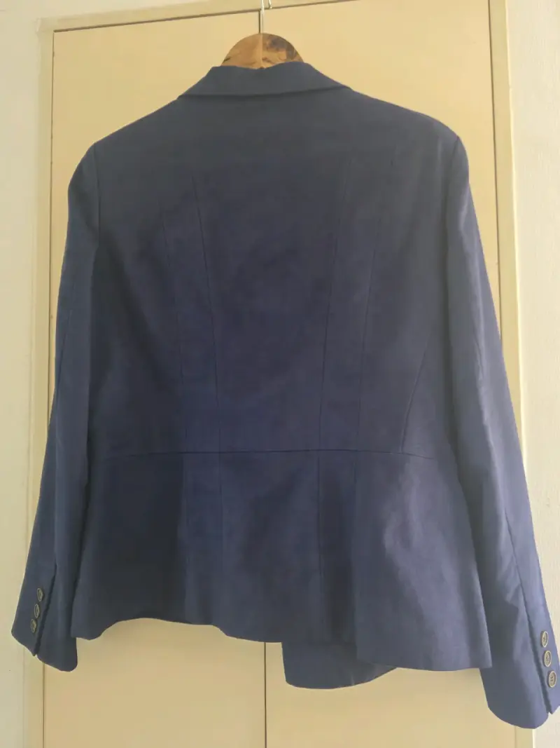 Blazer azul marino para mujer talla 46 - 2