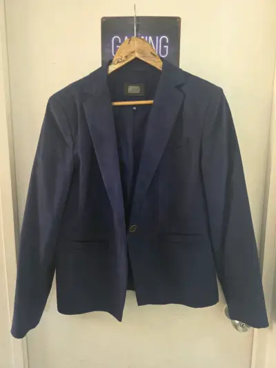 Blazer azul marino para mujer talla 46 - miniatura 4