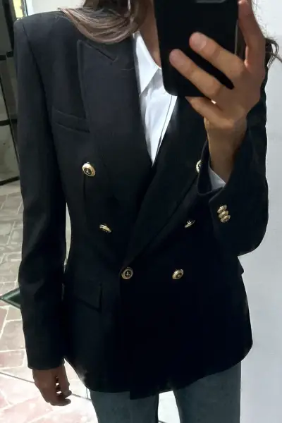 Blazer negro zara XS - miniatura 1